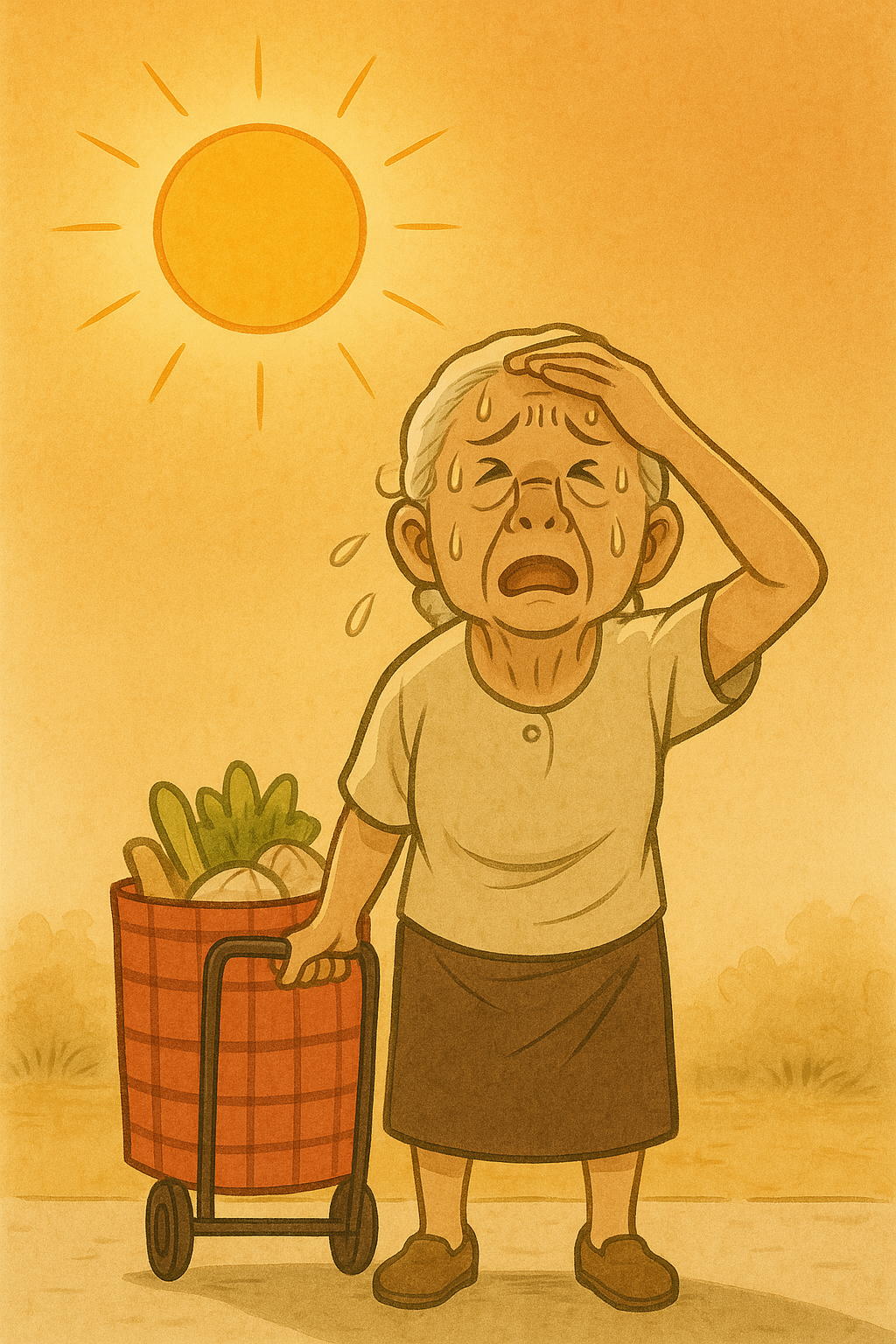 猛暑, 高齢者, 買い物難民, 買い物, 